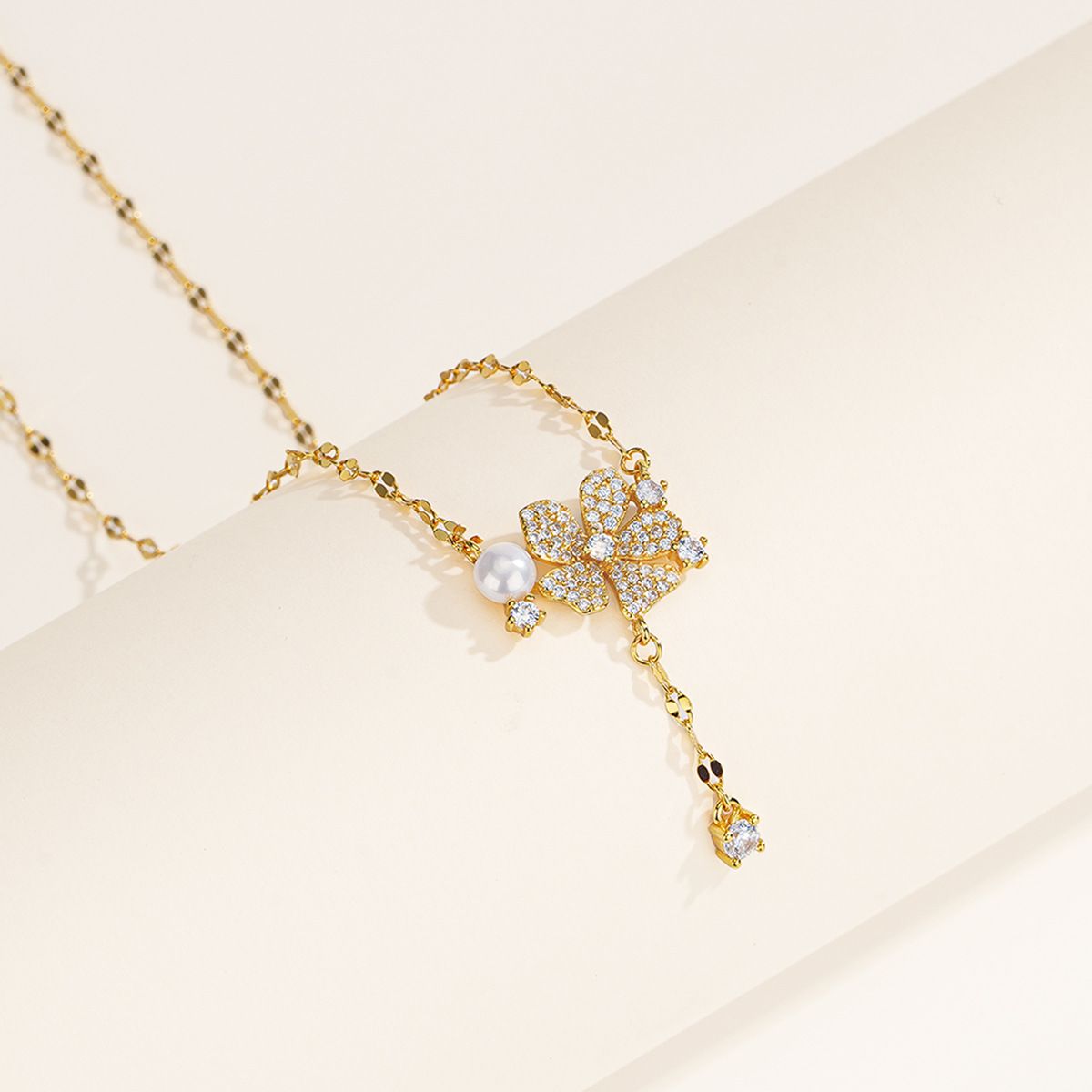 S925 sterling silver with fresh water pearls necklace