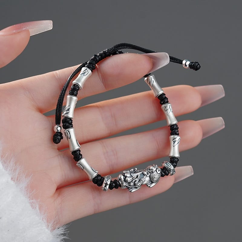 Po S999 Silver Bracelet New Chinese Style National Style Niche Design Elegant and Fresh All-match Bracelet