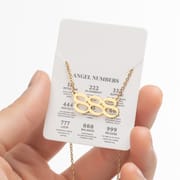 2024 Women's New Arrival Angel Lucky Numbers Pendant Necklace Fashion 000-999 Stainless Steel Vintage Necklace