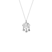 Bao S999 pure silver safety lock necklace light luxury new Chinese style national style national fashion niche design sense ethnic style necklace