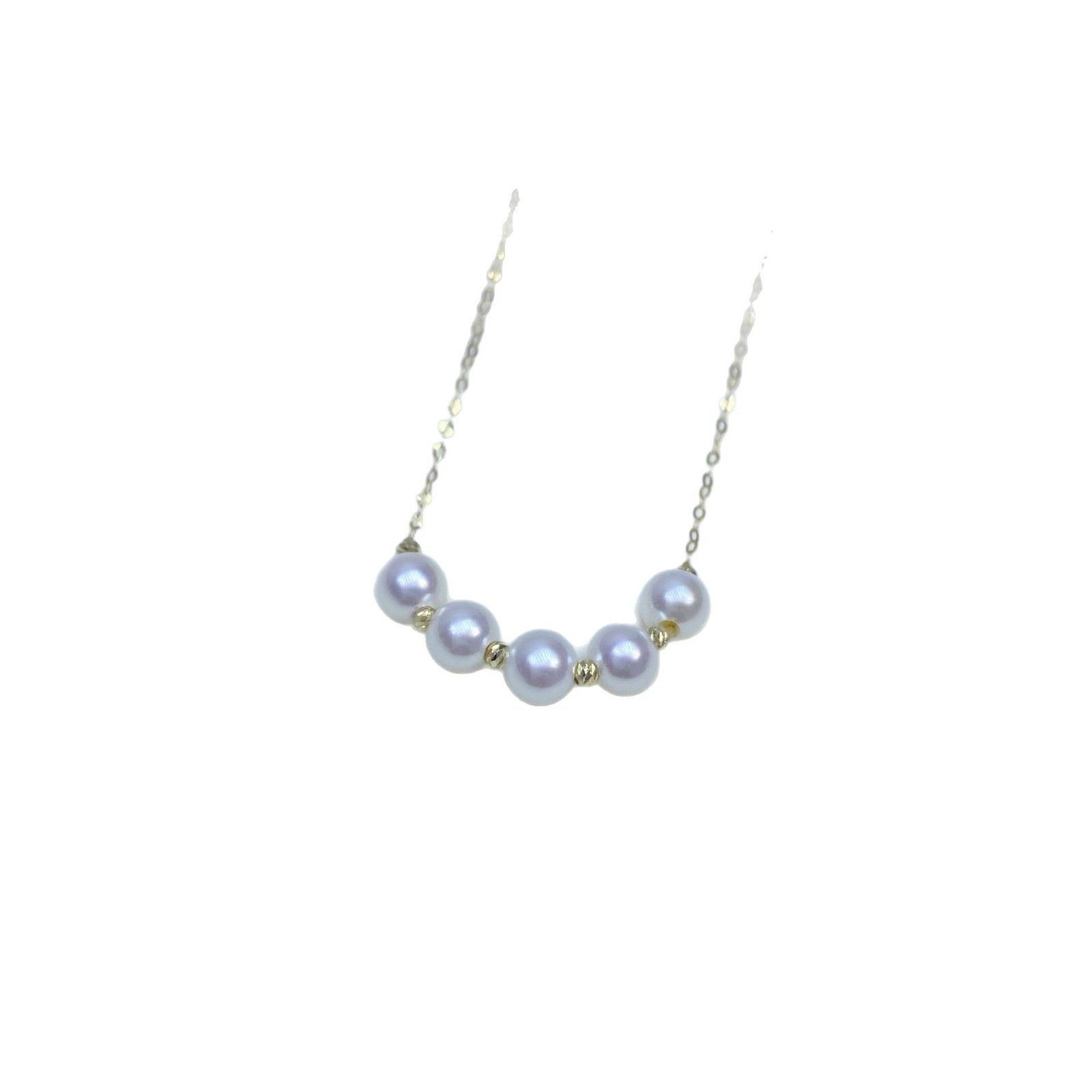 Natural Freshwater Pearl Round Basic Flawless Necklace Women's Collarbone Necklace Advanced Simple S925 Silver Universal Adjustment