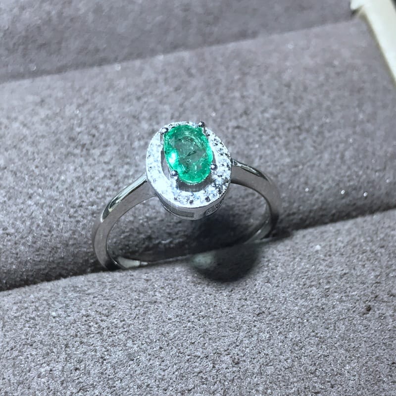 Small ring diamond natural emerald ring wholesale support identification like to come