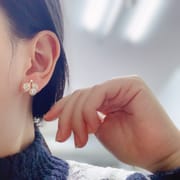 Natural Freshwater Pearl Earrings French Simple Light Luxury Earrings Leaves with Zircon Pearl Earrings Niche Design for Women