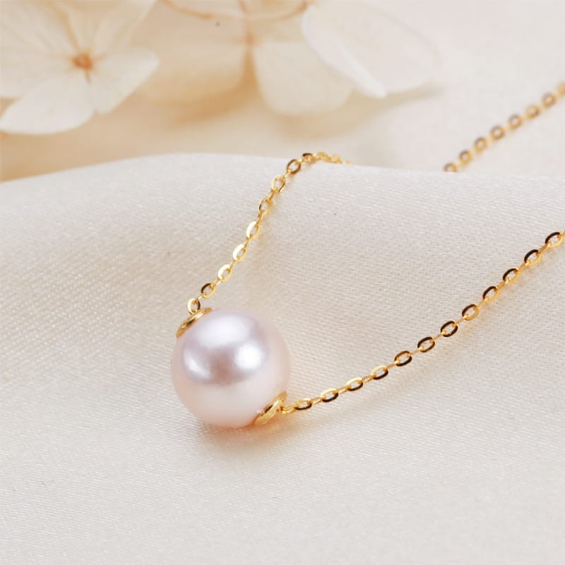 Freshwater pearl necklace female temperament s925 silver fashion pendant jewelry