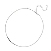 Cross-border fashion temperament S925 sterling silver necklace women's European and American simple personality clavicle chain blade chain