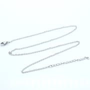 Factory wholesale stainless steel Korean version of simple flat cross chain clavicle necklace men and women all-match vacuum plating necklace