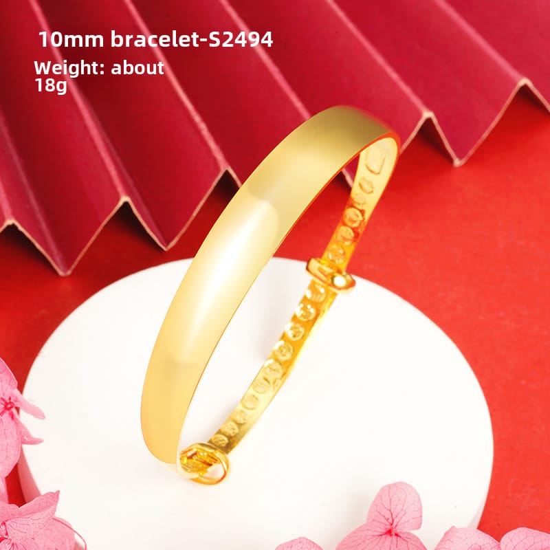 Shajin Bracelet Gymophila Ladies High-end Jewelry Imitation Gold Bracelet Long-standing Copper Bracelet Simulation Accessories
