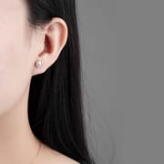 Natural Freshwater Pearl Earrings Retro Diamond-studded Small Chanel Style Elegant Letter V Design Sense Light Luxury Advanced Sense Earrings