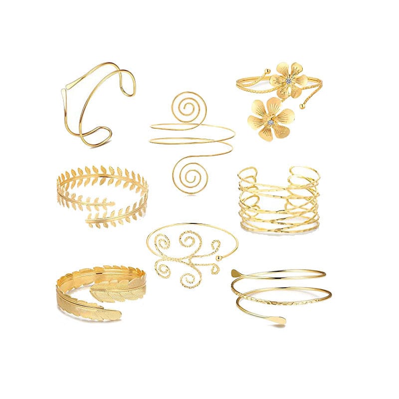 Europe and the United States hot cross-border Fashion New leaf bracelet exaggerated flower arm ring diamond opening arm bracelet