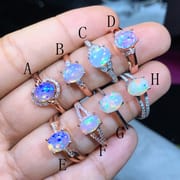 Need Opal to 925 silver natural opal ring live to receive large orders to talk about