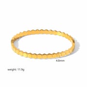 European and American-style light luxury bracelet six-pointed star buckle bracelet 18K gold stainless steel inlaid zirconium bracelet high-grade bracelet for women
