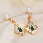 Freshwater Pearl Earrings s925 Silver Needle Fritillaria Earrings Advanced Sense to Send Girlfriends