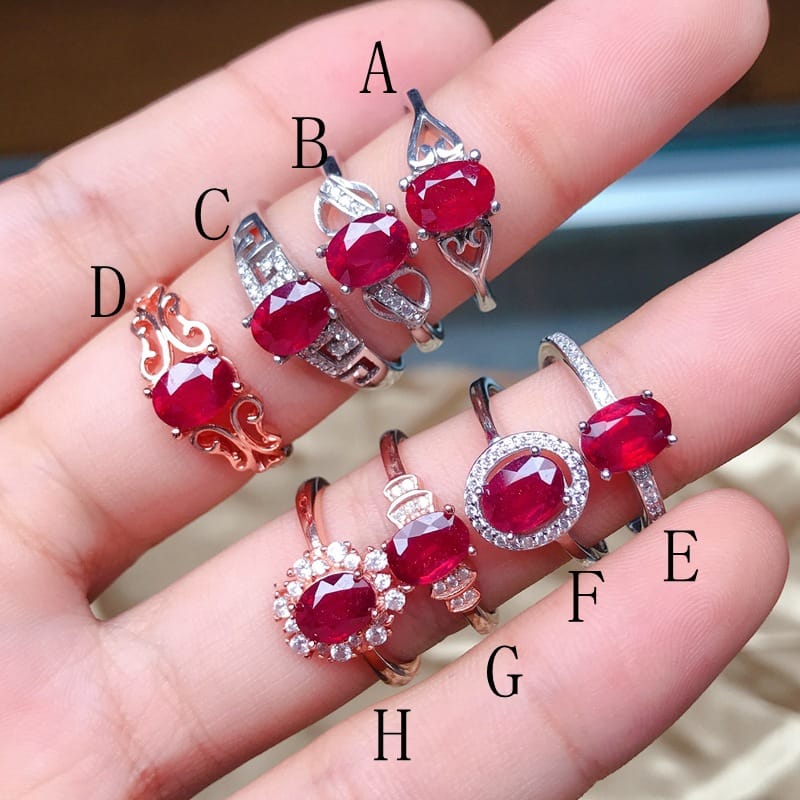 1 karat ruby style 925 silver be burned for certificate