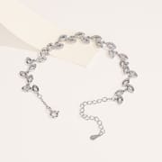 Pure S925 sterling silve ear of wheat style design bracelet 