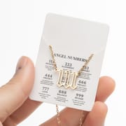 2024 Women's New Arrival Angel Lucky Numbers Pendant Necklace Fashion 000-999 Stainless Steel Vintage Necklace