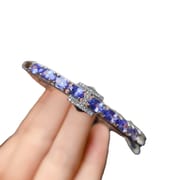 New S925 silver inlaid natural stone bracelet 4 * 6mm gift wholesale Live supply