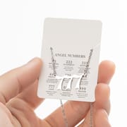 2024 Women's New Arrival Angel Lucky Numbers Pendant Necklace Fashion 000-999 Stainless Steel Vintage Necklace