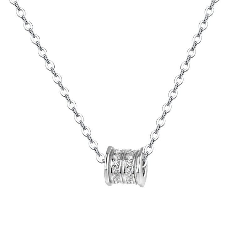 Po S999 Foot Silver Diamond Small Man Waist Necklace South Korea Ins Style Fashion Style Personalized Clavicle Chain Best Friend