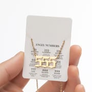 2024 Women's New Arrival Angel Lucky Numbers Pendant Necklace Fashion 000-999 Stainless Steel Vintage Necklace