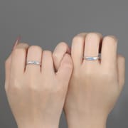 Po S999 Foot Silver Butterfly Couple's Ring Adjustable Unique Design Fresh Mori Style Advanced Style Bracelet Hair