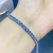 New arrival natural Topaz bracelet 925 silver inlaid gift wholesale main stone 3 Jewelry Wholesale