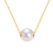 Freshwater pearl necklace female temperament s925 silver fashion pendant jewelry