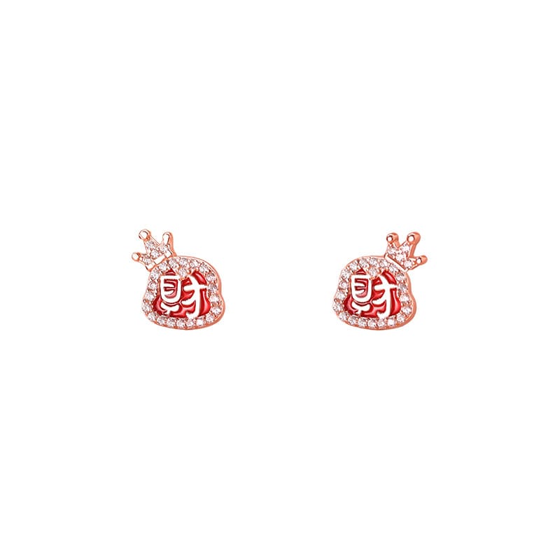 Original Po S999 Foot Silver Snake Year This Year Necklace Red Blessed Full of Three-Piece Jewelry