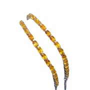 Fresh and simple natural citrine bracelet 925 silver women's bracelet 4 * 6mm colorful treasure wholesale