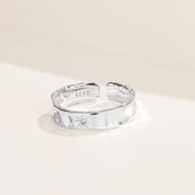 Cross-border Fashion S925 Sterling Silver Star Ring for Men and Women Can Wear Heavy Industry Irregular Design Ring