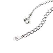 S999 Sterling Silver Bamboo Necklace Female Niche Design Sense Simple Elegant Opal Clavicle Chain