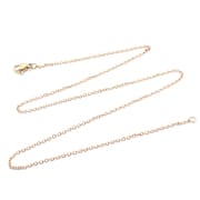 Factory wholesale stainless steel Korean version of simple flat cross chain clavicle necklace men and women all-match vacuum plating necklace