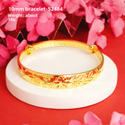 Shajin Bracelet Gymophila Ladies High-end Jewelry Imitation Gold Bracelet Long-standing Copper Bracelet Simulation Accessories