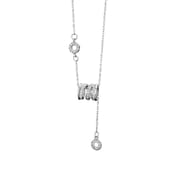 Po S999 Foot Silver Small Man Waist Diamond Necklace New Design Sense High Sense Pendant Sweater Chain Generation Hair