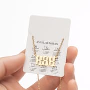 2024 Women's New Arrival Angel Lucky Numbers Pendant Necklace Fashion 000-999 Stainless Steel Vintage Necklace