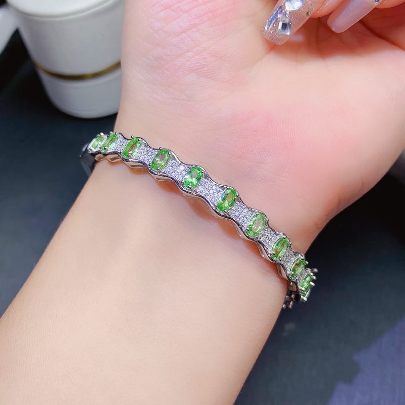 New arrival natural sand fray bracelet 925 silver inlaid gift wholesale