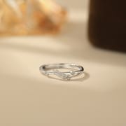 Po S999 Foot Silver Spring and Summer Hot Wheat Ring Women's Elegant Fashion Pastoral Style All-match New Ring for Hair
