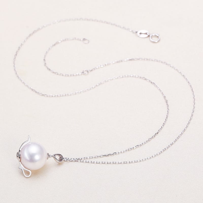 Yamashata Lake Jewelry S925 Sterling Silver Accessories Pendant Women Necklace Teapot Freshwater Pearl Clavicle Chain Jewelry Women