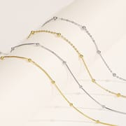 Cross-border Fashion S925 Sterling Silver Round Bead Snake Bone Chain Distinctive Simple Necklace Women's Stacked Short Clavicle Chain