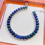 Black European women's bracelet inlaid 925 silver natural opal bracelet women's chain live supply wholesale