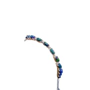 Jewelry live supply Women's bracelet simple 925 silver inlaid Natural Black Opal main stone 3 * 5mm