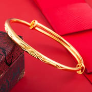 Shajin Bracelet Gymophila Ladies High-end Jewelry Imitation Gold Bracelet Long-standing Copper Bracelet Simulation Accessories