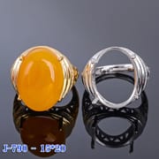 Big size ring 12x 16mm 15x 20mm ring empty holder 925 silver Live