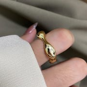 South Korea's Dongdaemun Heavy Industry to Create Multi-Layer Cloth Ring Women's ins Cold Wind Irregular Retro Index Finger Ring