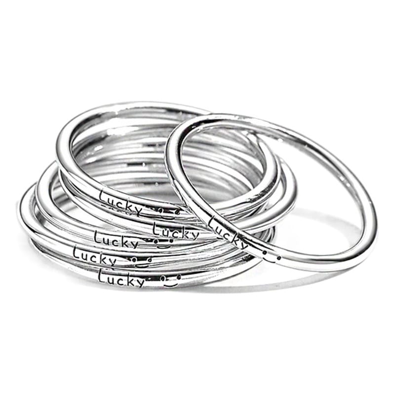 S999 Sterling Silver Smiley Lucky Ring Stacked with Slim Ring for Women Niche Atmosphere Simple Tail Ring for Women
