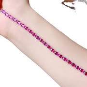 Natural magnesium aluminum garnet bracelet women 925 silver 4 * 6mm garnet bracelet gift colorful treasure wholesale