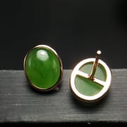 Natural Hotan Jasper Earrings Wholesale 925 Sterling Silver Inlaid Various Size Earrings Wholesale