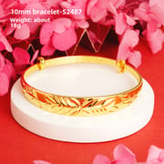 Shajin Bracelet Gymophila Ladies High-end Jewelry Imitation Gold Bracelet Long-standing Copper Bracelet Simulation Accessories