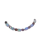 Natural opal bracelet wholesale 925 silver inlaid fashion round drill live for 5*7mm