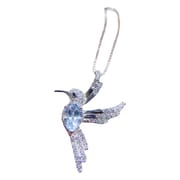 New natural topaz pendant 5*7mm water drop Topa pendant necklace 925 silver wholesale Live