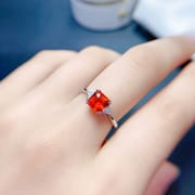 Natural Fanta Garnet 925 silver ladies live color is better than testing factory straight hair overseas supply